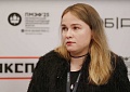 Кадр из интервью с исполнительным директором блока «Активы ВЭБа: новые решения» Ксенией Титовой в студии Эксперта на ПМЭФ-2025